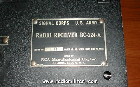 BC-224-A radio receiver